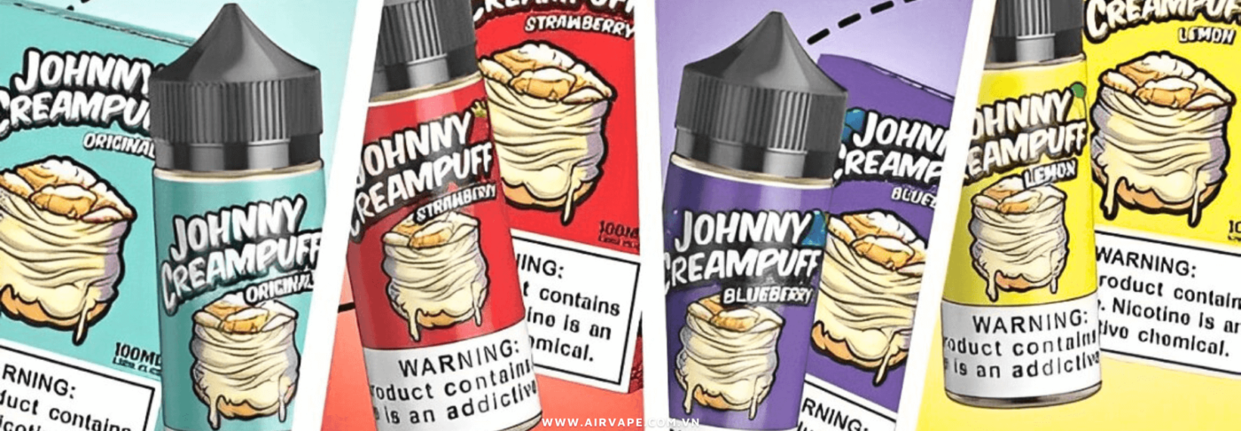 alt="tinh dầu Johnny Creampuff béo trái cây"