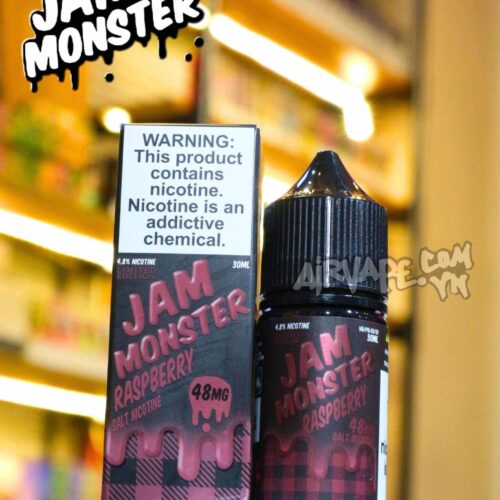 alt="jam monster raspberry, tinh dầu jam mứt mâm xôi, chính hãng quận 11"