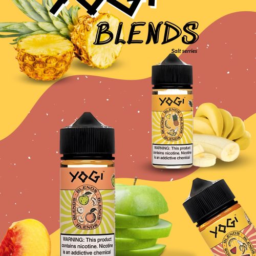 alt="yogi blends freebase, yogi táo đào , tinh dầu yogi blends, yogi blends 100ml"